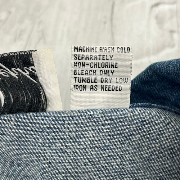 Lisa Josephs Vintage Longline Cotton Retro Oversized Denim Jean Jacket Pockets - Picture 6 of 10